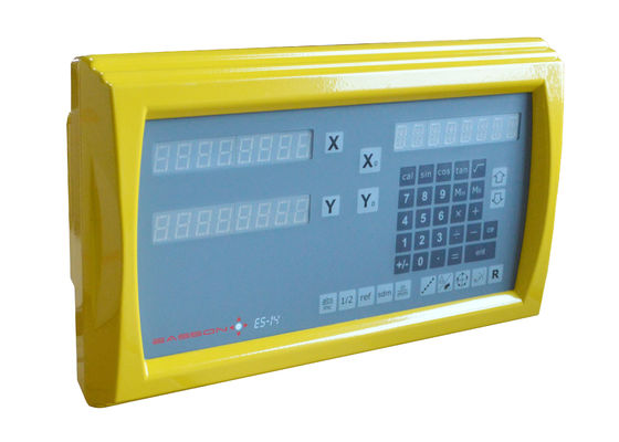 Machine linéaire jaune Dro de tour d'affichage à cristaux liquides de 2 axes pour des machines-outils